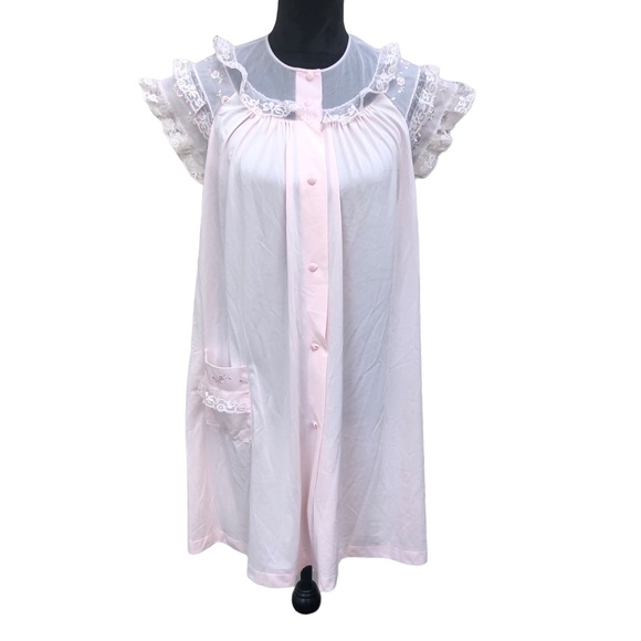 shadowline Other - Shadowline Pink Sheer Nylon Nightie size Small